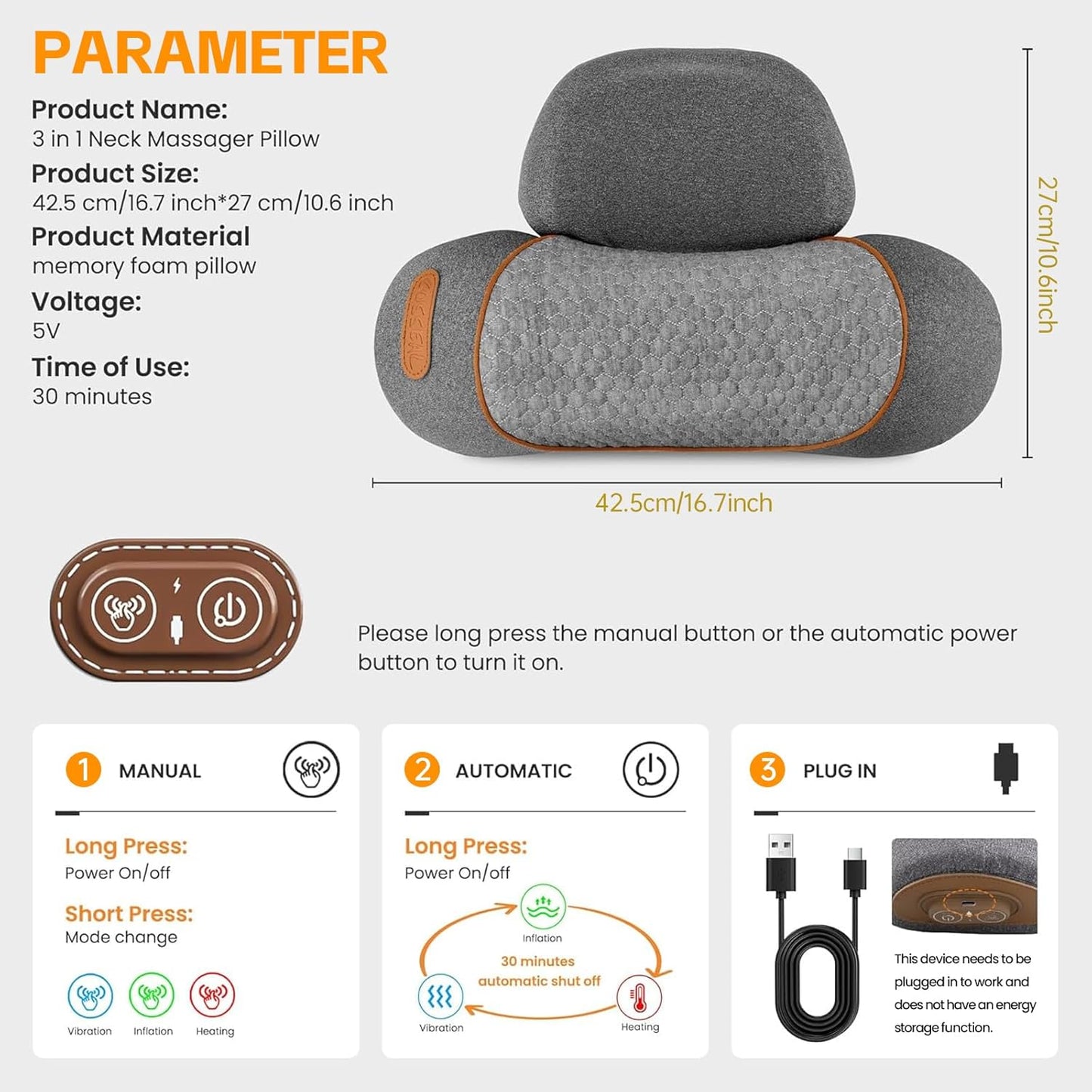 Domit™ - 3-in-1 Neck Massager